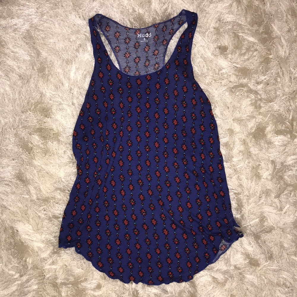 Mudd racer back tank top